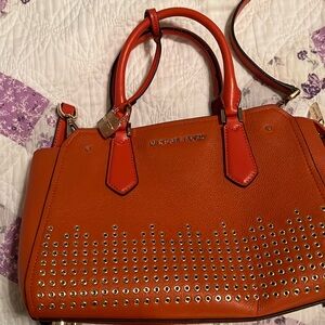 Orange Michael Kors purse
